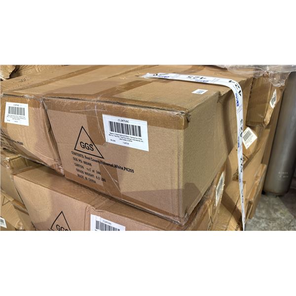 *NEW* BOX OF UNIVERSAL WHITE BOOT COVERS