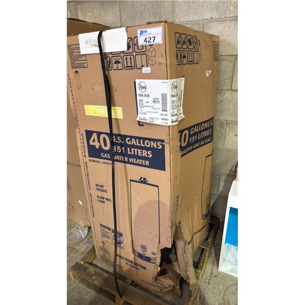 *NEW IN BOX* RHEEM 40-US GALLONS GAS WATER HEATER