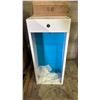 Image 2 : *NEW* (2) WHITE METAL FIRE EXTINGUISHER CABINETS