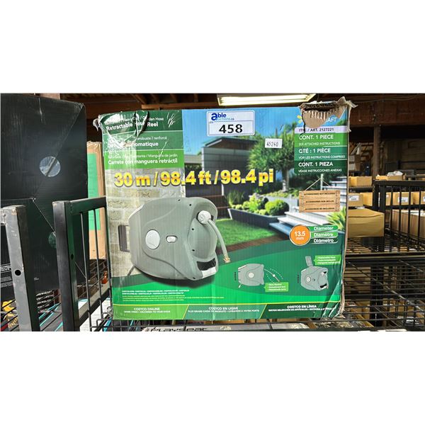 GARTENKRAFT RETRACTABLE GARDEN HOSE REEL