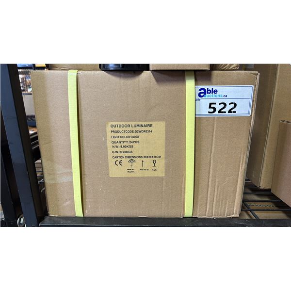 CASE OF OUTDOOR LUMINAIRE 3000K RECESSED LIGHTS