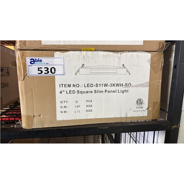 *NEW* CASE OF 4" LED SQUARE SLIM PANEL LIGHTS