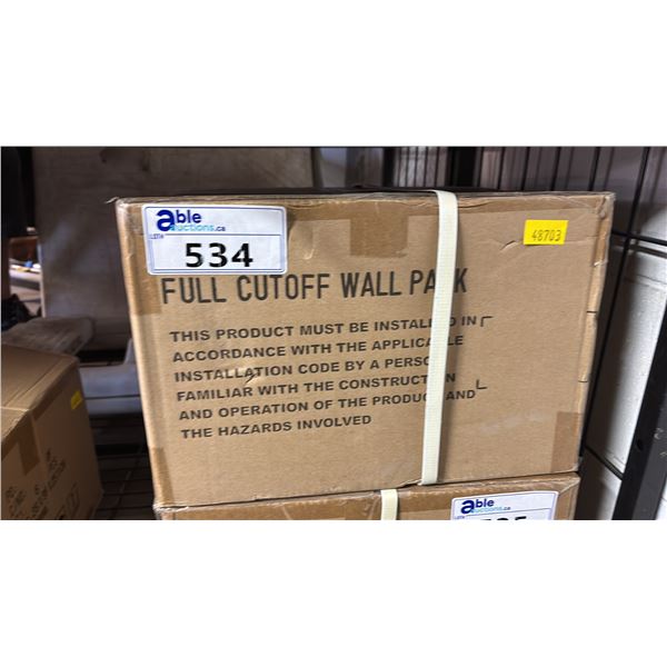*NEW* CASE OF FULL CUT-OFF WALL PACK 5000K LIGHTS