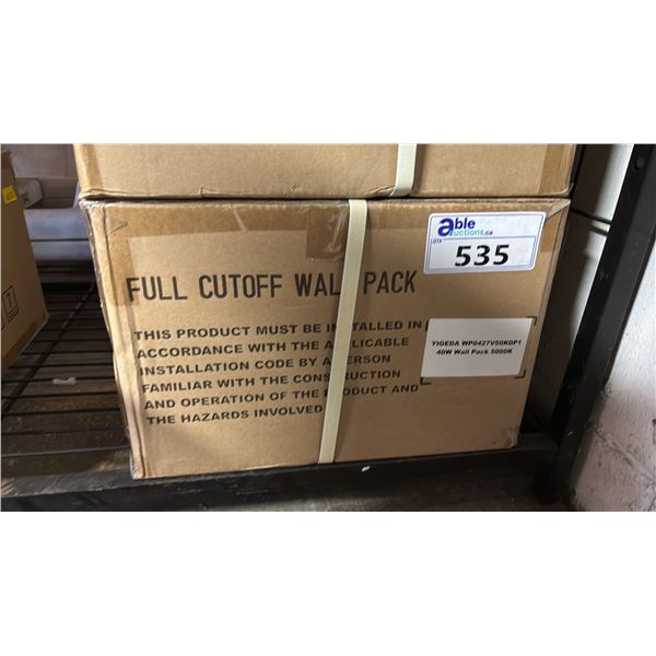 *NEW* CASE OF FULL CUT-OFF WALL PACK 5000K LIGHTS