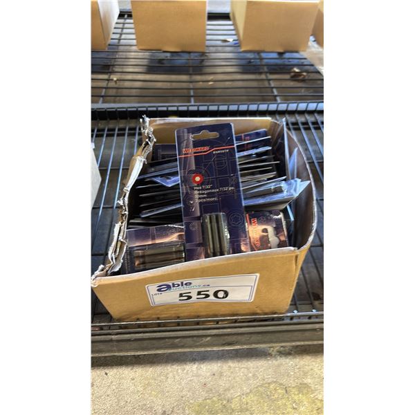 *NEW* BOX OF WESTWARD HEX 7/32" BITS
