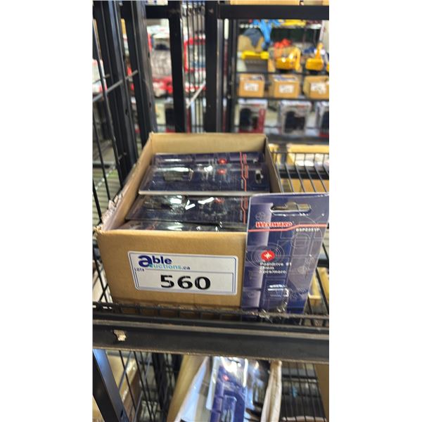 *NEW* BOX OF WESTWARD POZIDRIVE #1 25MM BITS