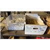 Image 1 : BOX OF WORLD CUP KEYCHAINS & BIN OF SMALL CONTAINERS