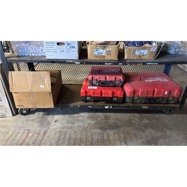 (3) ASSORTED *EMPTY* MILWAUKEE TOOL CASES