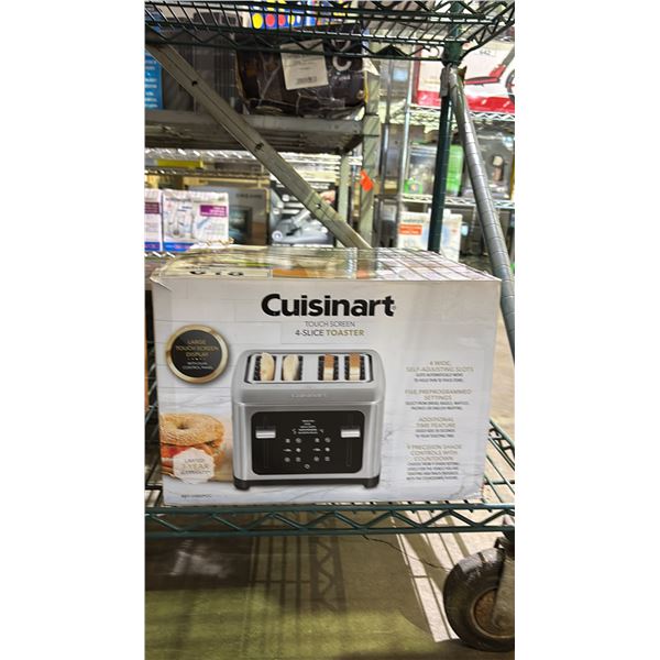 CUISINART TOUCHSCREEN 4-SLICE TOASTER *WORKING CONDITION UNKNOWN/MAY BE MISSING PARTS & OR PIECES*