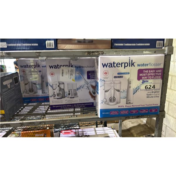(3) WATERPICK WATER FLOSSER TWIN PACKS *WORKING CONDITION UNKNOWN/MAY BE MISSING PARTS & OR PIECES*