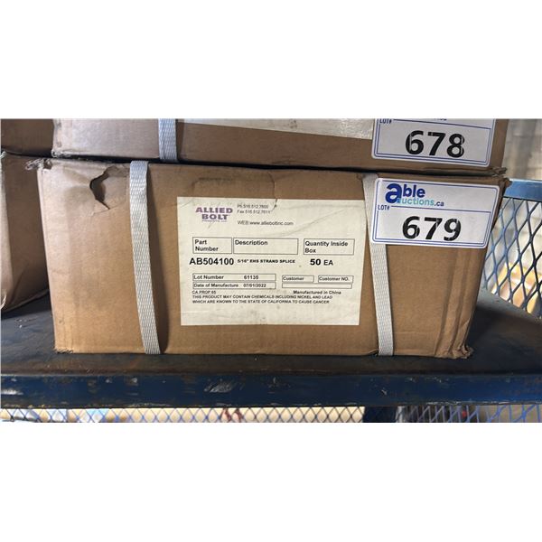 *NEW* CASE OF ALLIED BOLT 5/16" EHS STRAND SPLICE