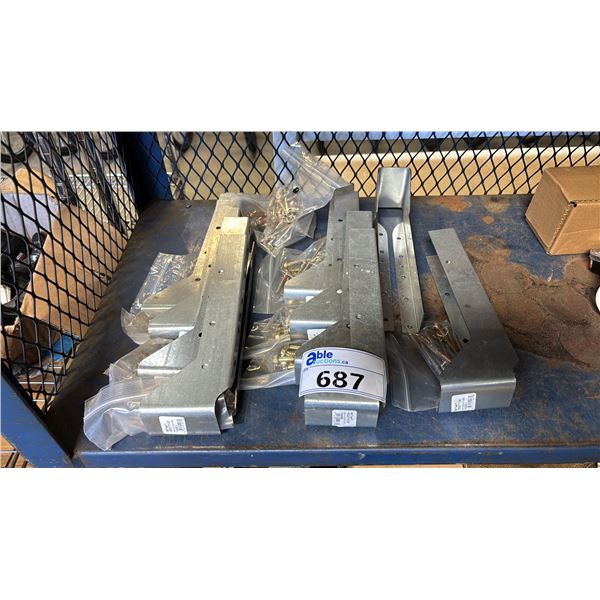 (10) MITEK HEAVY DUTY HURRICANE TIE BRACKETS WITH HARDWARE