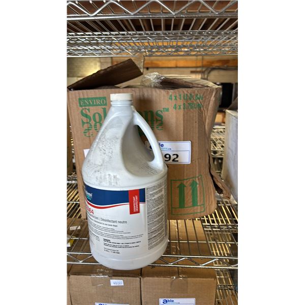(5) 3.78L BOTTLES OF ENVIRO SOLUTIONS ES364 NEUTRAL DISINFECTANT