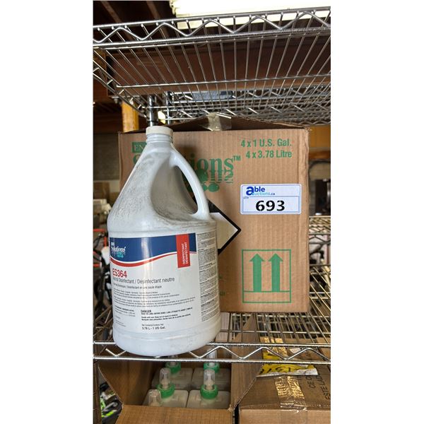 (5) 3.78L BOTTLES OF ENVIRO SOLUTIONS ES364 NEUTRAL DISINFECTANT