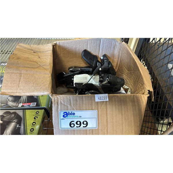 BOX OF SKI BINDINGS