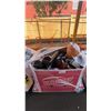 Image 1 : PALLET OF ASSORTED ITEMS INCL. TOWER FANS, HALLOWEEN DECORATION PUMPKIN POST LIGHTS AND MORE