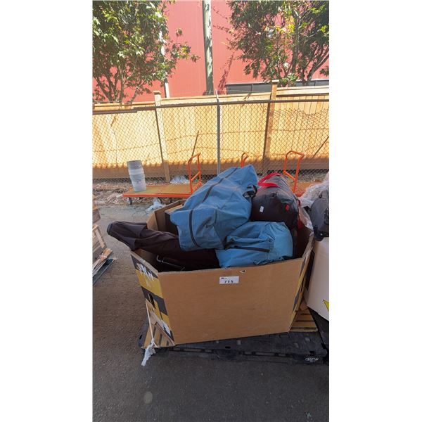 PALLET OF ASSORTED ITEMS INCL. GOURMIA AIR FRYER, CAMPING CHAIRS, CHEFMAN AIR FRYER, TOWER FAN AND