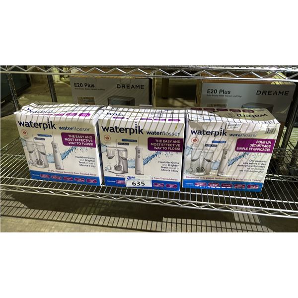 (3) WATERPIK ULTRA PLUS & CORDLESS PEARL 2-PACKS *WORKING CONDITION UNKNOWN/MAY BE MISSING PARTS