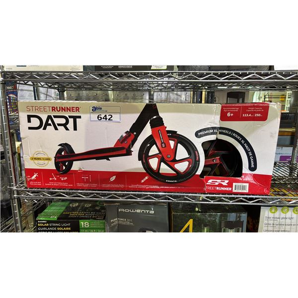 STREET RUNNER DART XL WHEEL SCOOTER *WORKING CONDITION UNKNOWN/MAY BE MISSING PARTS & OR PIECES*