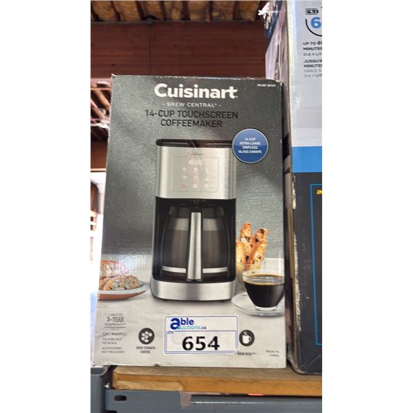 CUISINART 14 CUP TOUCHSCREEN COFFEEMAKER *WORKING CONDITION UNKNOWN/MAY BE MISSING PARTS & OR