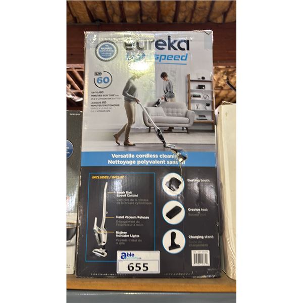 EUREKA LIGHTSPEED CORDLESS VACUUM *WORKING CONDITION UNKNOWN/MAY BE MISSING PARTS & OR PIECES*
