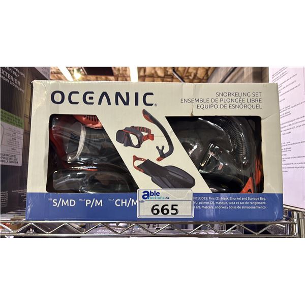 OCEANIC SNORKELING SET  *WORKING CONDITION UNKNOWN/MAY BE MISSING PARTS & OR PIECES*