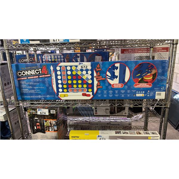 THE CLASSIC GAME OF CONNECT 4 GIANT EDITION *WORKING CONDITION UNKNOWN/MAY BE MISSING PARTS & OR