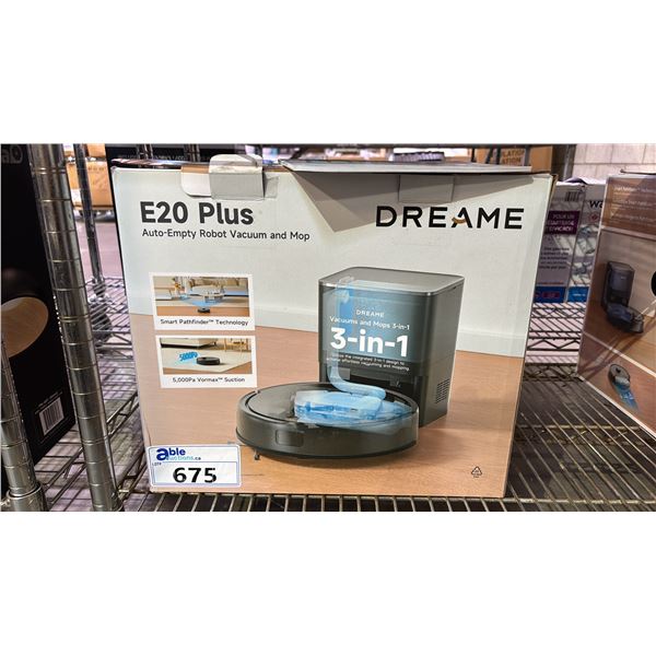 DREAME E20 PLUS AUTO-EMPTY ROBOT VACUUM & MOP  *WORKING CONDITION UNKNOWN/MAY BE MISSING PARTS & OR