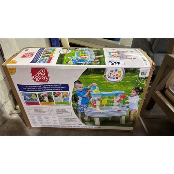 STEP 2 RAINSHOWERS & FLOW WATER TABLE  *WORKING CONDITION UNKNOWN/MAY BE MISSING PARTS & OR PIECES*