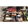 Image 3 : PALLET OF ASSORTED ITEMS INCLUDING; TRACTOR TRAILER TIRES, CORDLESS CHAINSAW WITH BATTERIES, BRANCH