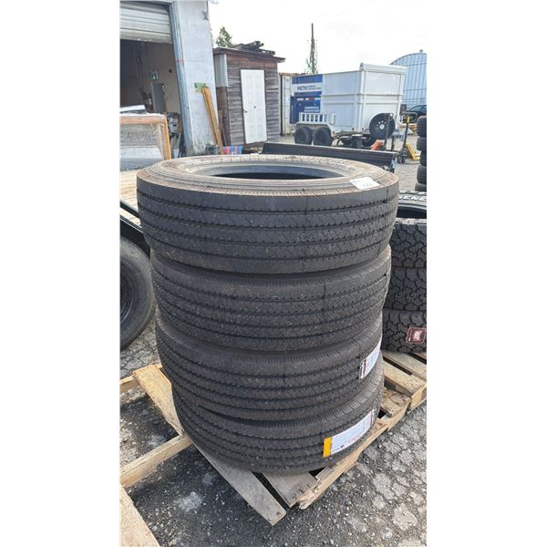 *NEW* SET OF (4) HERCULES STRONG GUARD H-RA 275/70R22.5 148/145M TIRES