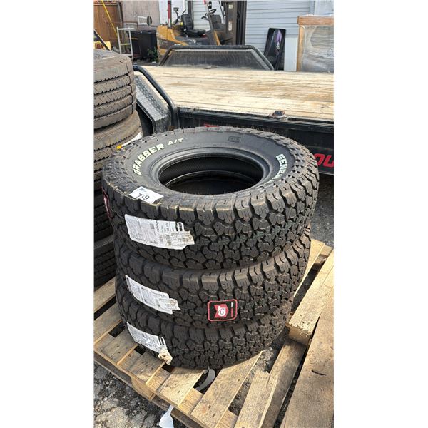 *NEW* SET OF (3) GENERAL GRABBER A/TX LT265/75R16 123/120R TIRES