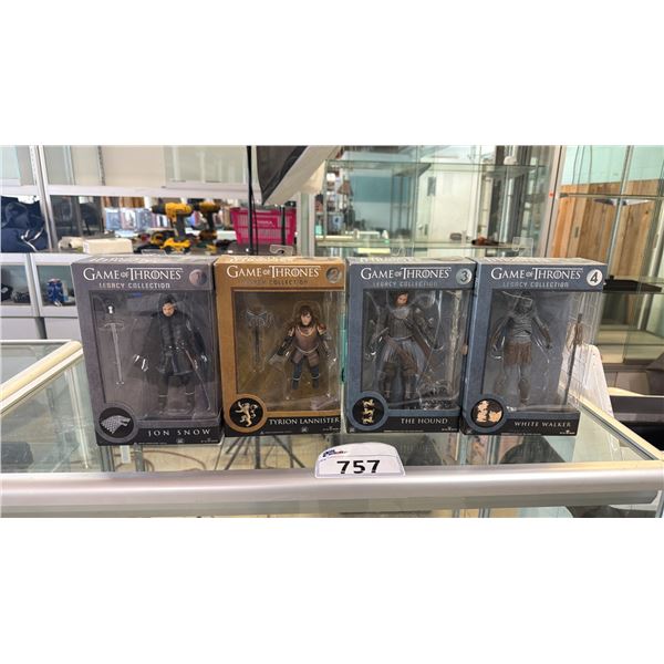 (4) GAME OF THRONES LEGACY COLLECTION #1-4 SERIES ONE FIGURES IN ORIGINAL BOXES