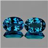 Image 1 : Natural Intense London Blue Topaz Pair {Flawless-VVS1}