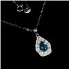 Image 2 : Natural London Blue Topaz Necklace