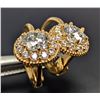 Image 4 : 10K(1.6G), LAB DIAMOND (0.5CT), CZ (0.2CT)EARRING, SUGGESTED RETAIL VALUE $2600