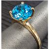 Image 2 : 10K(2G), BLUE TOPAZ (2.3CT)RING, SIZE 6.25, SUGGESTED RETAIL VALUE $2000