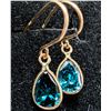 Image 1 : 10K(0.47G), BLUE LAB DIAMOND (1.2CT)EARRING, SUGGESTED RETAIL VALUE $2000