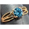 Image 1 : 10K(1.4G), BLUE LAB DIAMOND (0.35CT)RING, SIZE 5, APPRAISED INSURANCE VALUE $1295