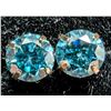 Image 2 : 14KBLUE LAB DIAMOND (0.42CT)EARRING, SUGGESTED RETAIL VALUE $800