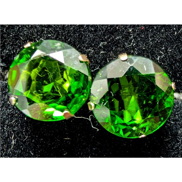 14K(0.73G), CHROME DIOPSIDE (2.53CT)EARRING, SUGGESTED RETAIL VALUE $800