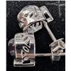 Image 2 : SILVER(4.72G), AMETHYST (APP 2.5CT) EARRING
