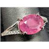 Image 1 : SILVER(2.77G), RUBY (2CT) RING, SUGGESTED RETAIL VALUE $300