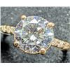 Image 3 : 10K(2G), LAB DIAMOND (1.6+0.06CT)RING, SIZE 6, APPRAISED INSURANCE VALUE $3340