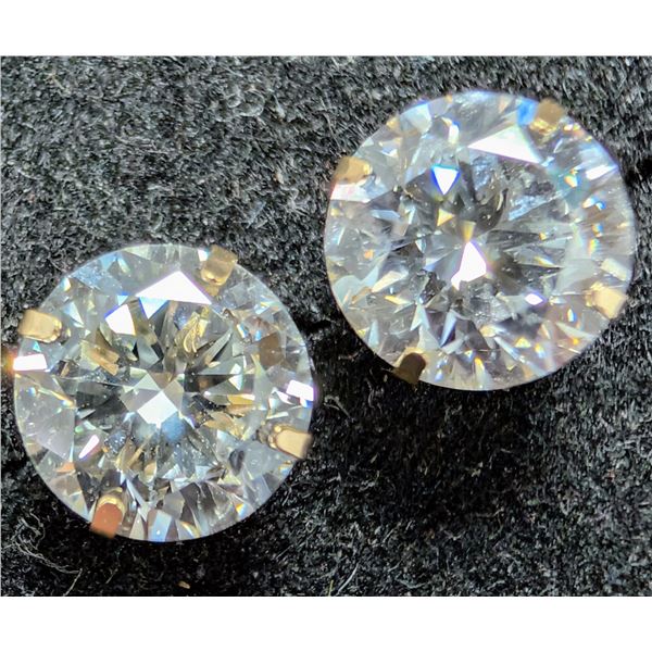 14K(0.5G), LAB DIAMOND (1.5CT) EARRING, APPRAISED INSURANCE VALUE $1650