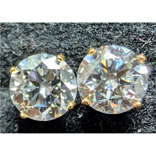14K(0.5G), LAB DIAMOND (1.4CT) EARRING, APPRAISED INSURANCE VALUE $1650