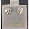 Image 1 : 14K(0.5G), LAB DIAMOND (1.52CT) EARRING, APPRAISED INSURANCE VALUE $1500
