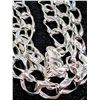 Image 3 : SILVER(26G), MEN'S HEAVY RHODIUM PLATED ITALIAN CHAIN 20", SUGGESTED RETAIL VALUE $700