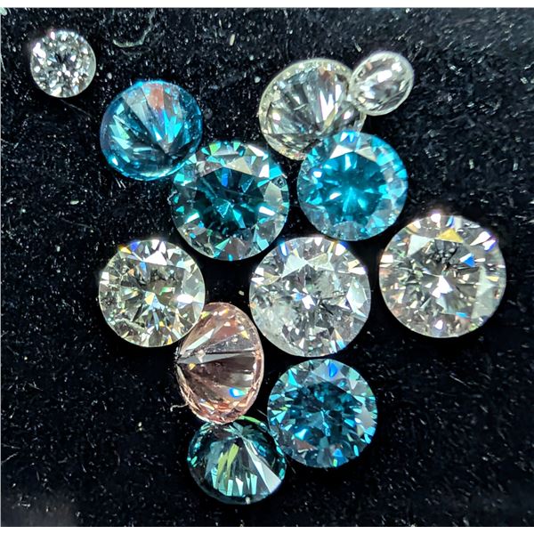 ASSORTED LAB DIAMOND (APP 1CT), SUGGESTED RETAIL VALUE $800