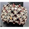Image 1 : SILVER(9G), GARNET (2.8CT) RING, SUGGESTED RETAIL VALUE $540